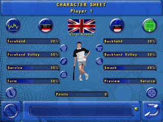player sheet in tournament mode