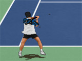 blue-green cement tennis court