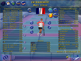 Entra&icirc;nement de tennis