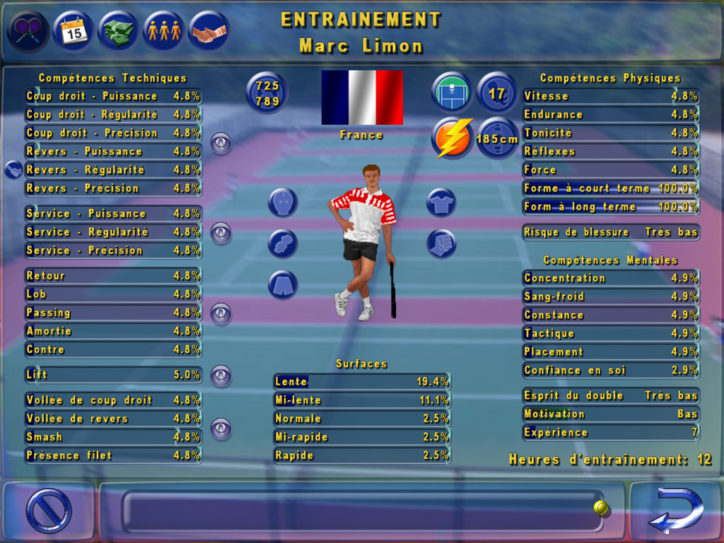 Tennis Manager Game